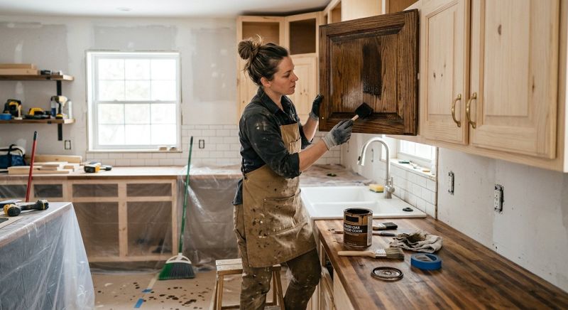 Cabinet Staining Service in Lafayette, IN