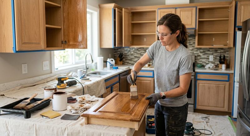 Cabinet Staining Service in Lafayette, IN