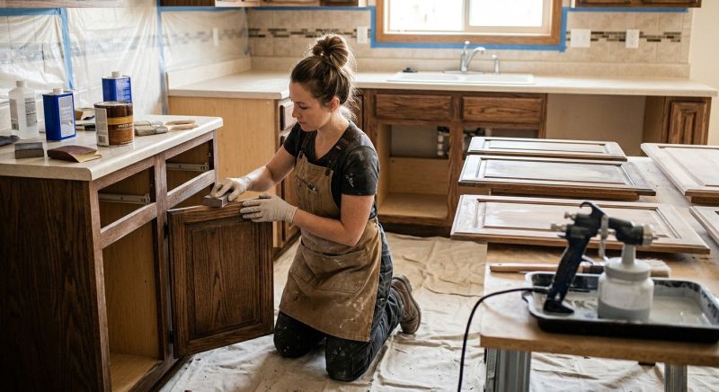 Cupboard Refinishing in Dayton, OH
