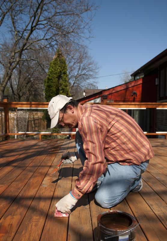 Deck Rail Staining in Waco, TX