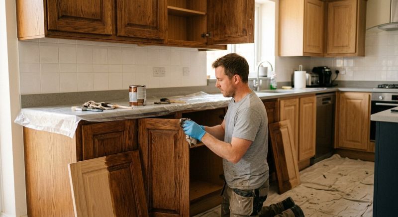 Kitchen Cabinet Staining in Cincinnati, OH