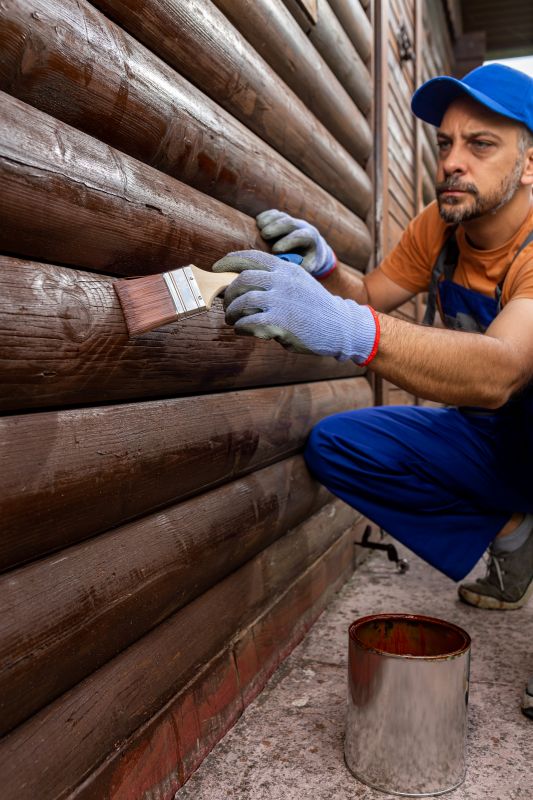 Wood Cabin Staining in Fort Collins, CO