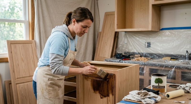 Wood Cabinet Staining in Indianapolis, IN
